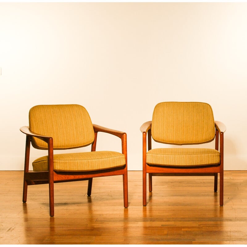 Pair of Dux lounge chairs, Folke OHLSSON - 1960s