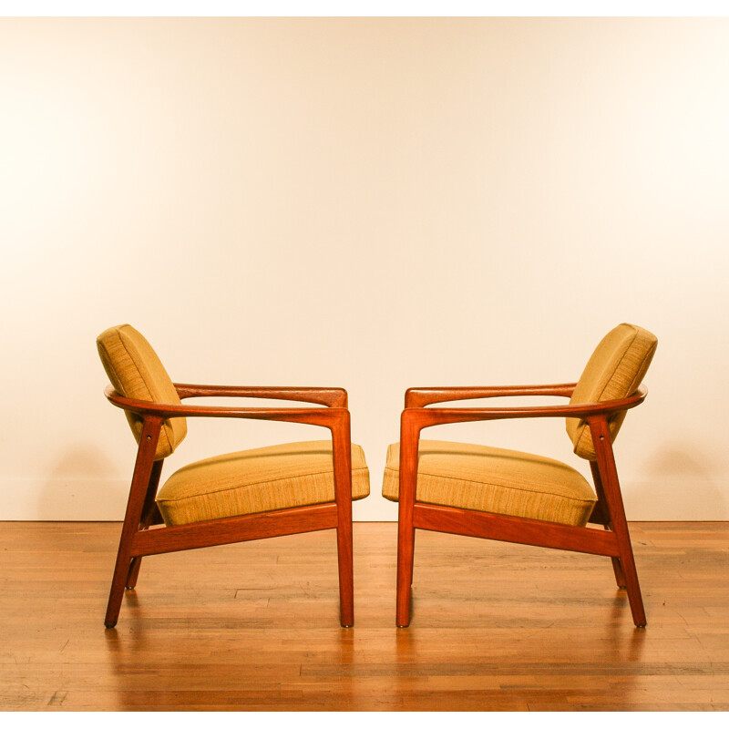 Paire de fauteuils lounge Dux, Folke OHLSSON - 1960
