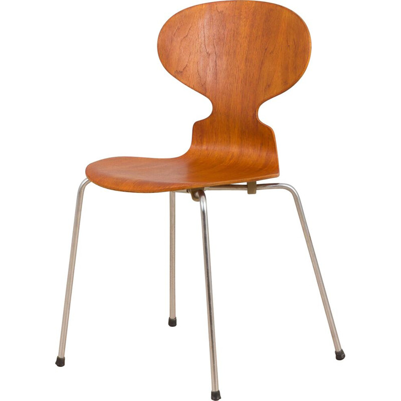 Sedia vintage 3101 in teak di Arne Jacobsen per Fritz Hansen, Danimarca 1967