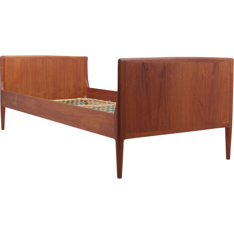 Teak vintage bed by Omann Jun, Denmark 1970s