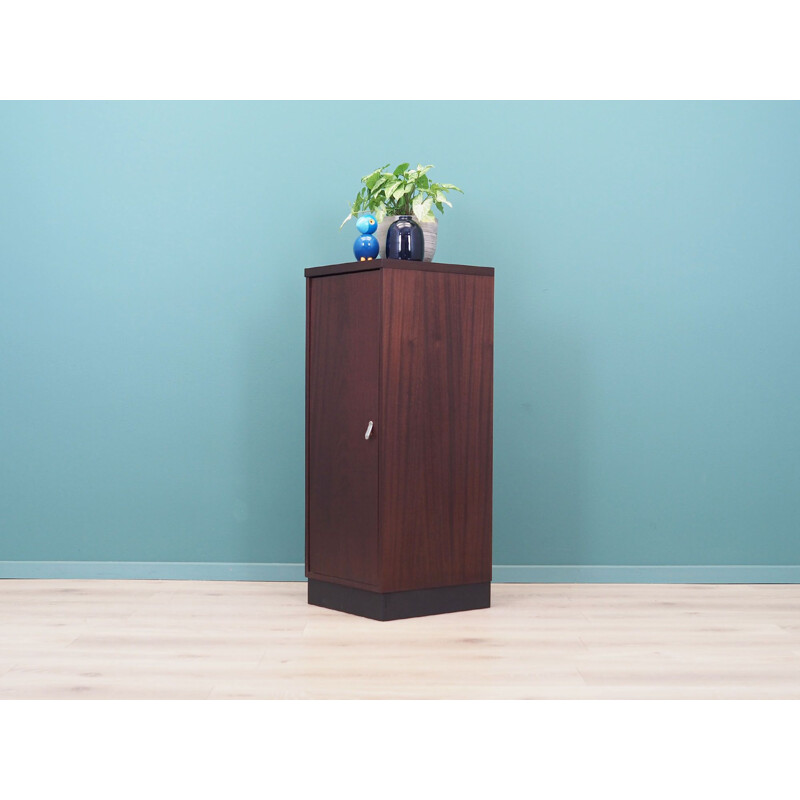 Vintage single door mahogany cabinet by Ulferts, Sweden 1960