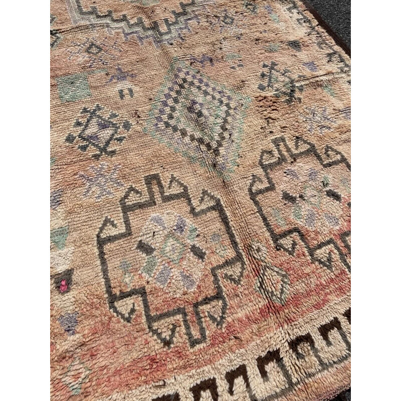 Tapis vintage Berbere Boujaad en laine, Maroc 1980