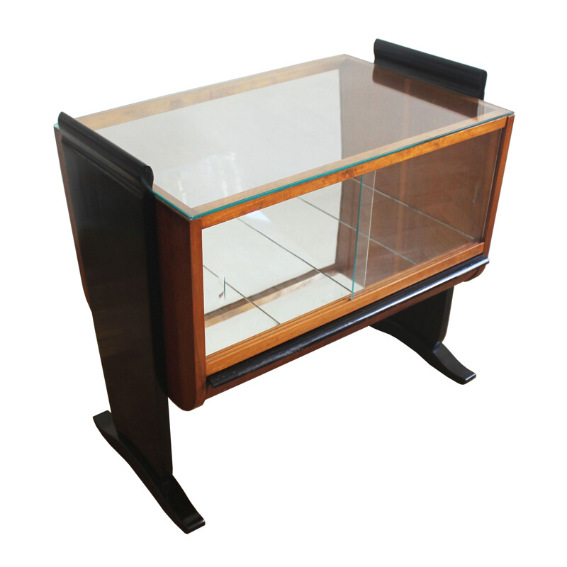 Vintage Art Deco bar cabinet by Jindrich Halabala for UP Zavody, Czechoslovakia 1930s