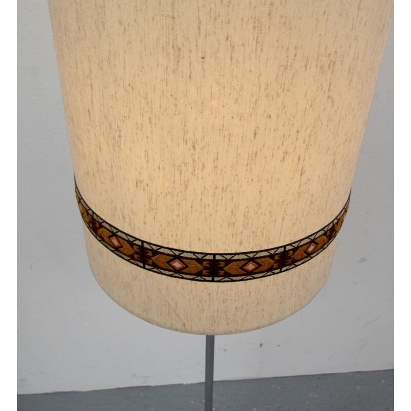 Lámpara de pie con pantalla textil - 1960
