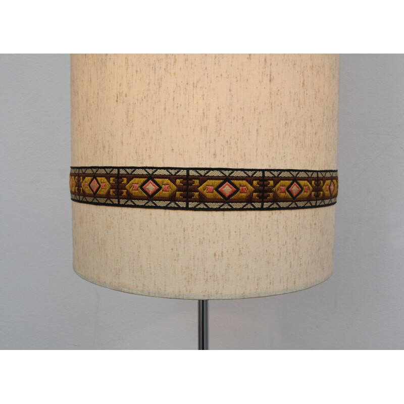 Floor lamp with lamp shade in textil - 1960s