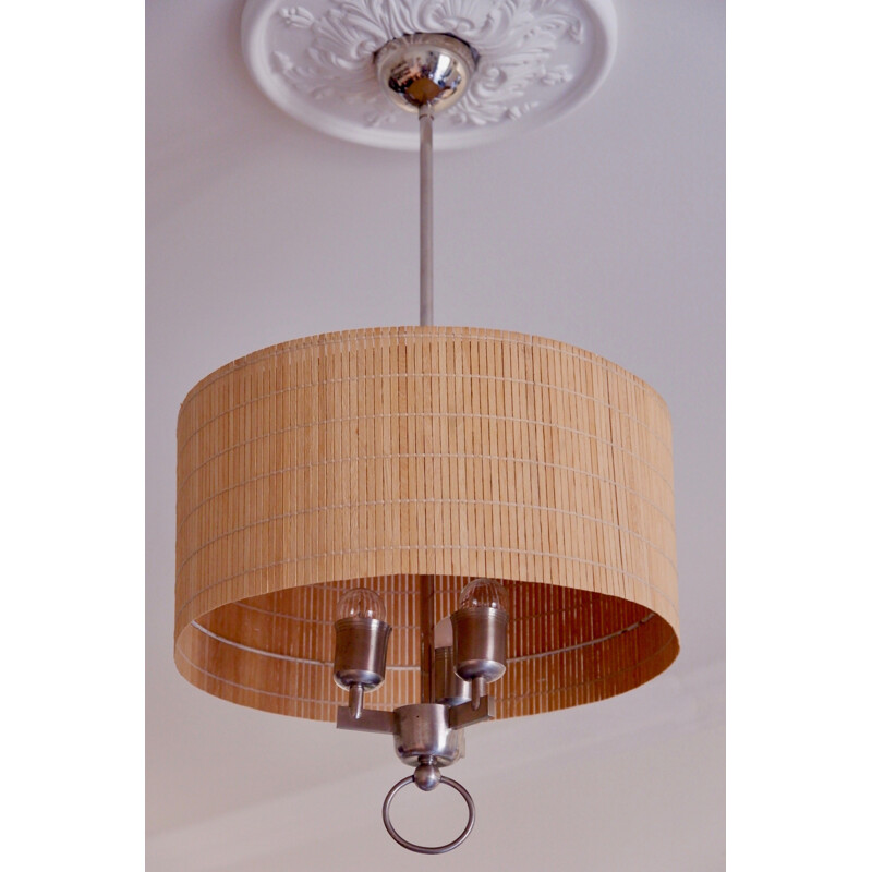 Vintage pendant lamp model 1355 by Paavo Tynell for Taito, 1940 
