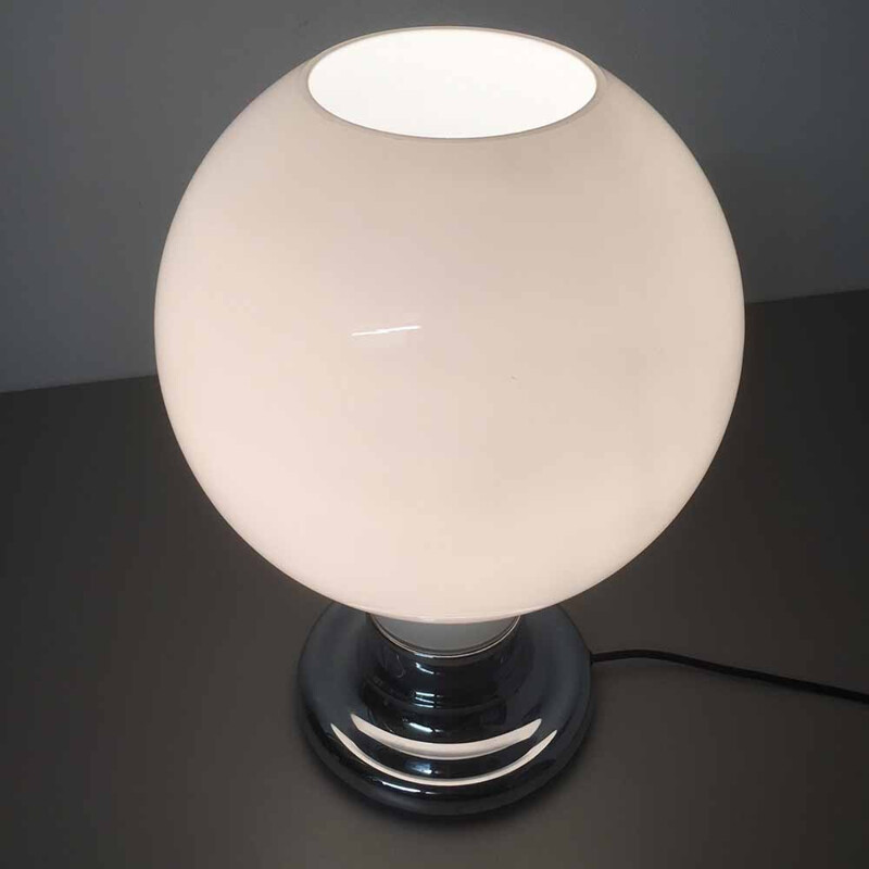 Vintage metal and glass table lamp for Cosack, Germany 1970