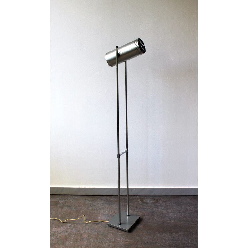 Vintage trombone floor lamp by Johannes Hammerborg for Fog & Mørup, 1960