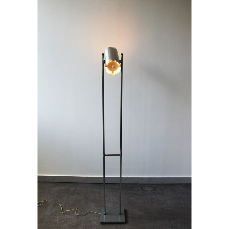 Vintage trombone floor lamp by Johannes Hammerborg for Fog & Mørup, 1960