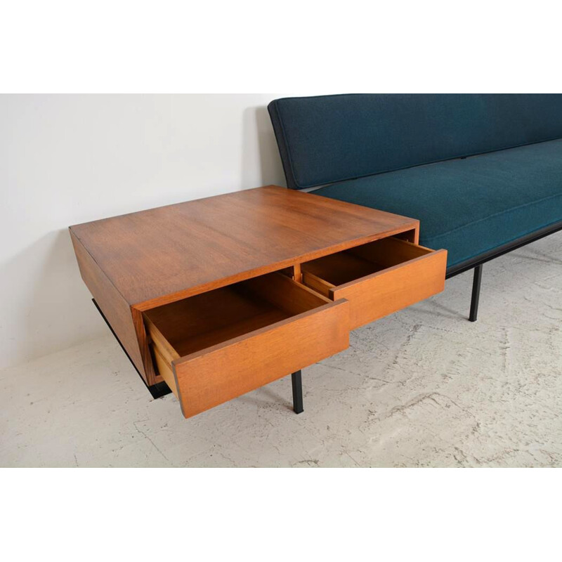 Vintage sofa with side table by Florence Knoll, 1960