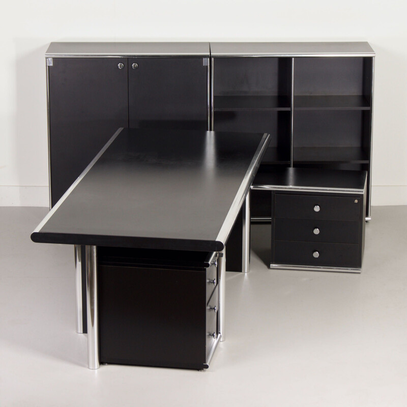 Vintage executive desk set "BiG" by G. Faleschini and A. Rascaroli for i4 Mariani, Italy 2000