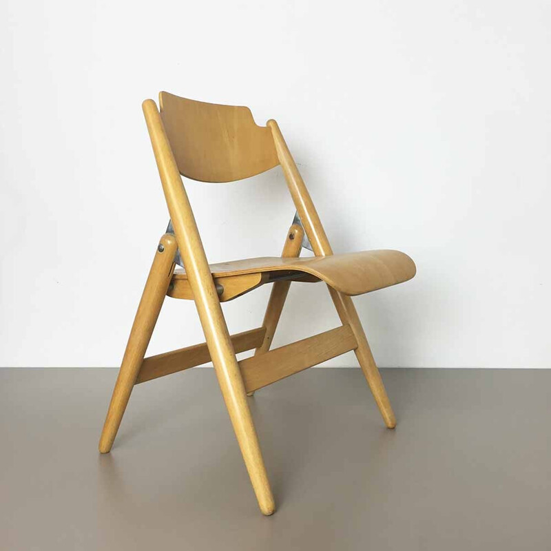 Chaise d'enfant "SE18" Wilde & Spieth en bois, Egon EIERMANN - 1960