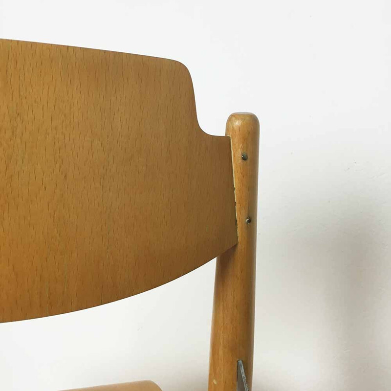 Wilde & Spieth "SE18" chair for children in wood, Egon EIERMANN - 1960s