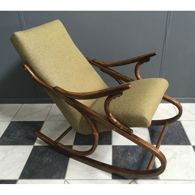 Mid-century rocking chair by TON  Thonet, Czechoslovakia 1960s