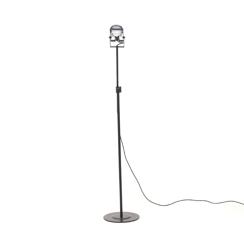 Black vintage Sintesi floor lamp by Artemide, 1970s