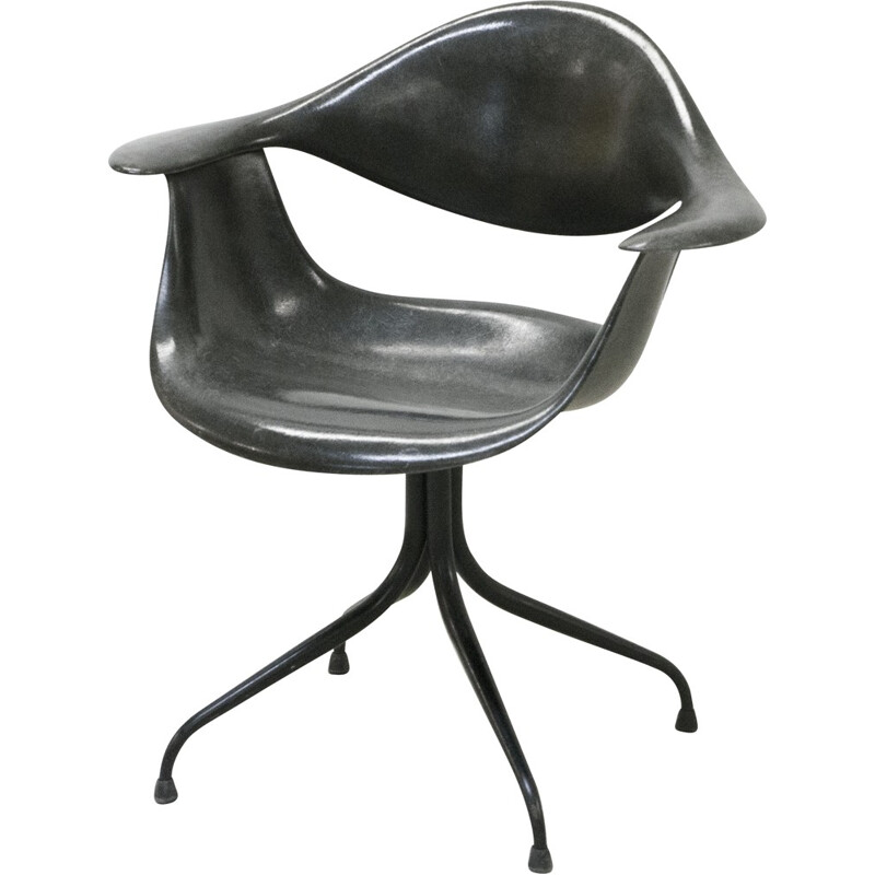 Chaise "DAF" Herman Miller noire, George NELSON - 1950