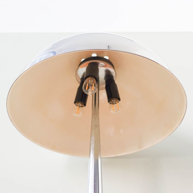 Lampe de table vintage chromée par Goffredo Reggiani, Italie 1960