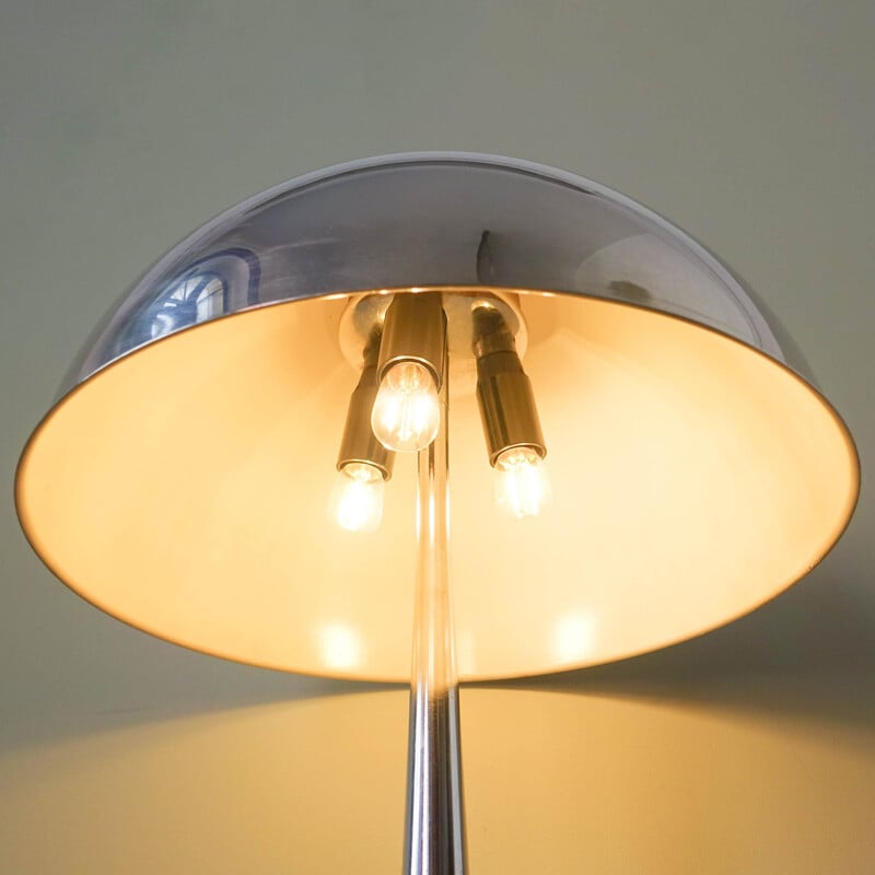 Lampe de table vintage chromée par Goffredo Reggiani, Italie 1960