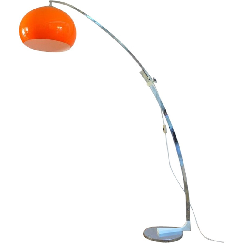 "Arc" wall lamp in orange perspex, Goffredo REGGIANI - 1960s