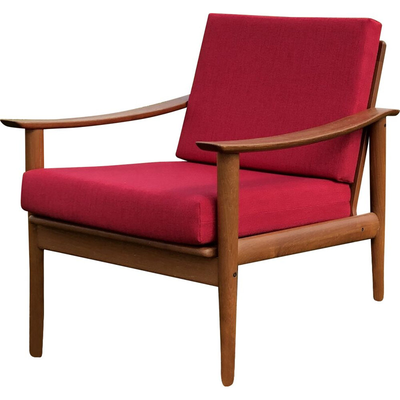 Mid century teak armchair by Fraska, 1960