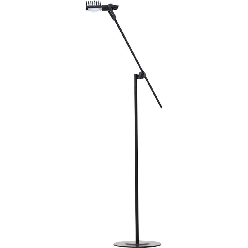 Black vintage Sintesi floor lamp by Artemide, 1970s