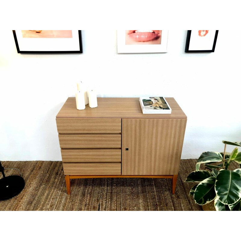 Buffet scandinave vintage en bois teinté