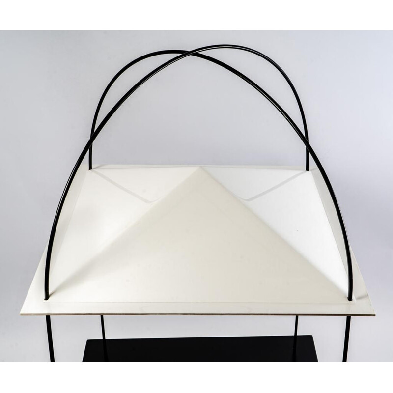 "Nocturne" vintage lamp table by Jean-Louis Berthet and Gerard Sammut, France 1985