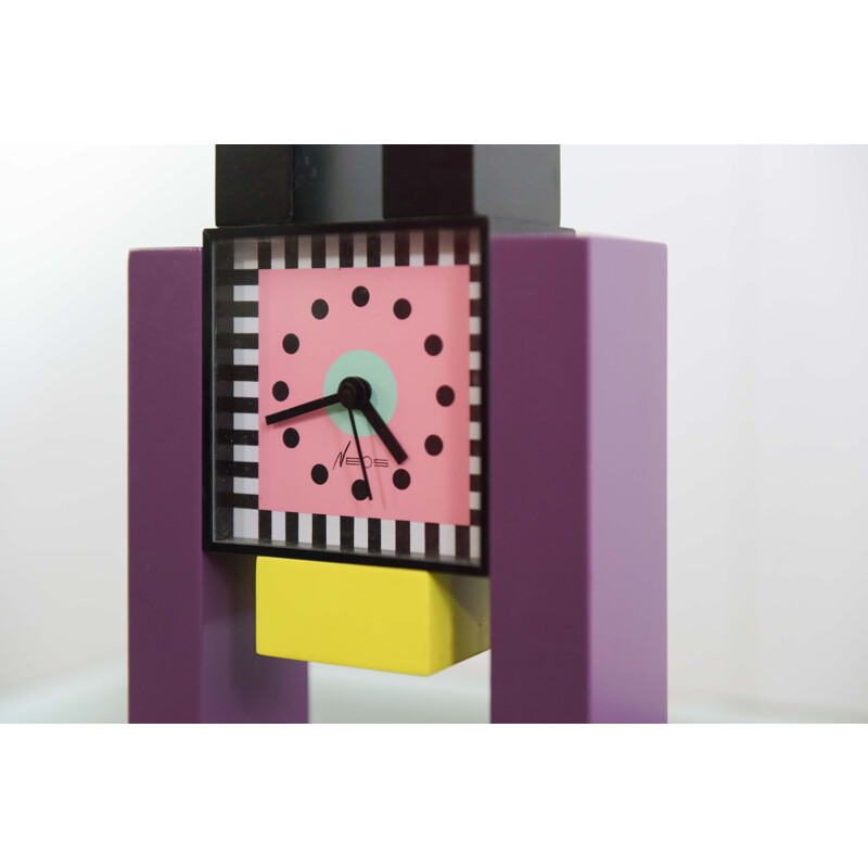 Horloge de bureau vintage Neos par N. de Pasquier & George Snowden, 1980