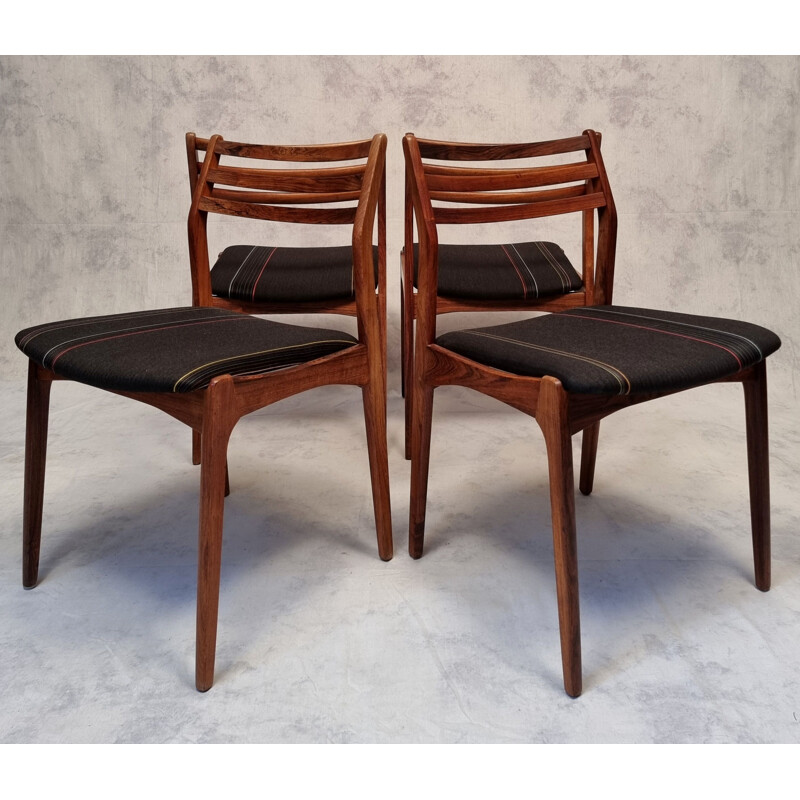 Lot de 4 chaises vintage en palissandre de Vestervig Eriksen pour Brdr. Tromborg, 1960