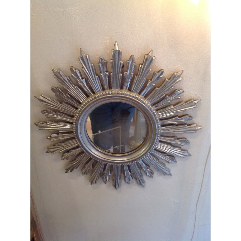 Sun shaped mirror in resin - 1950s