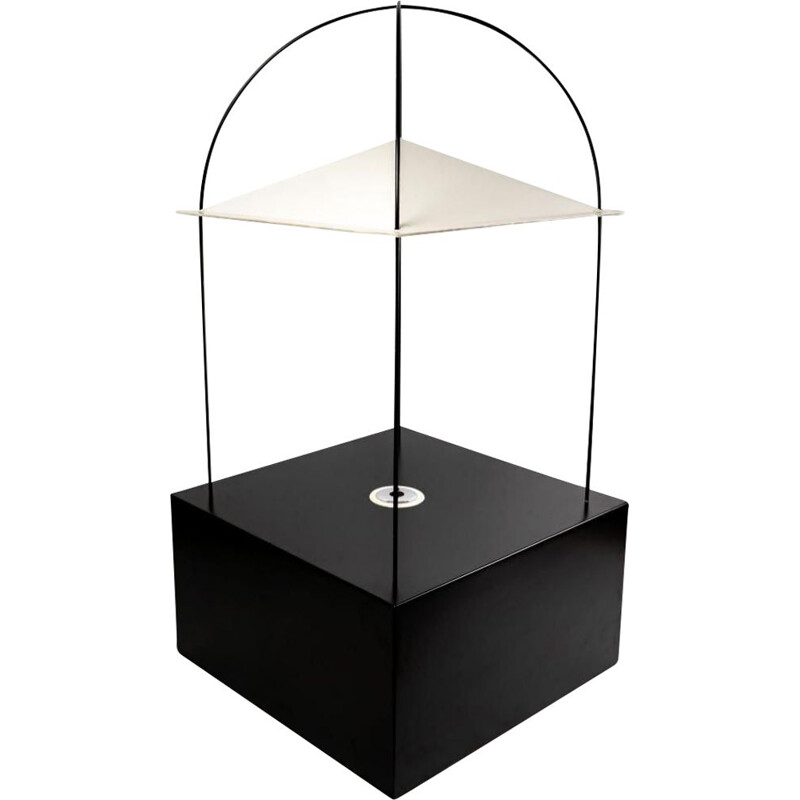 "Nocturne" vintage lamp table by Jean-Louis Berthet and Gerard Sammut, France 1985