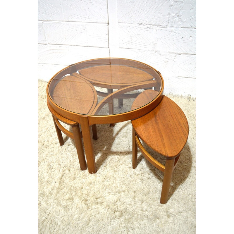 Coffee table with small table assembling - 1970s