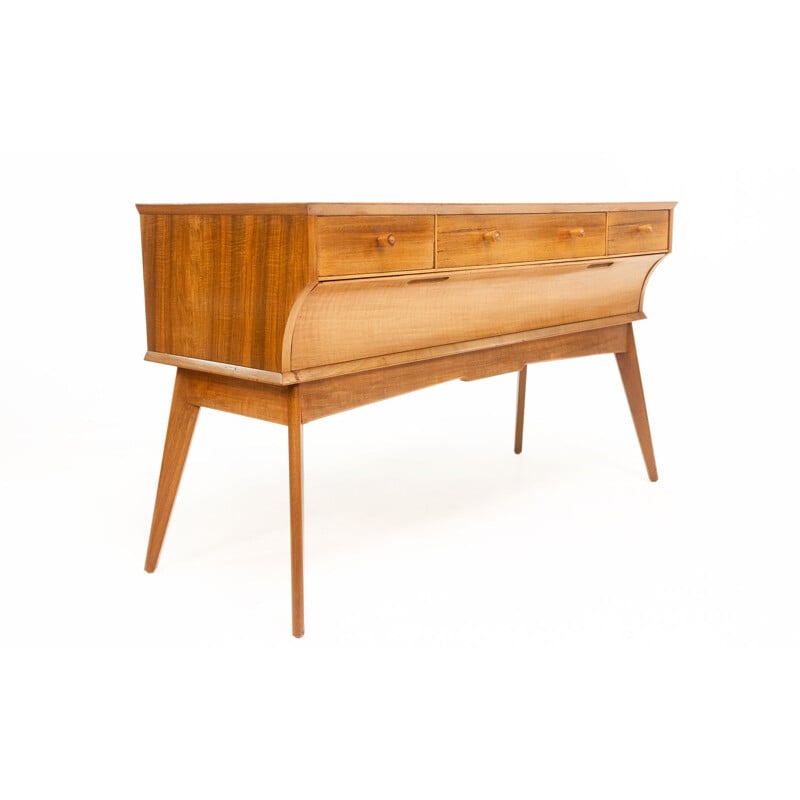 British mid century walnut sideboard by Alfred Cox for Heals, UK 1950s