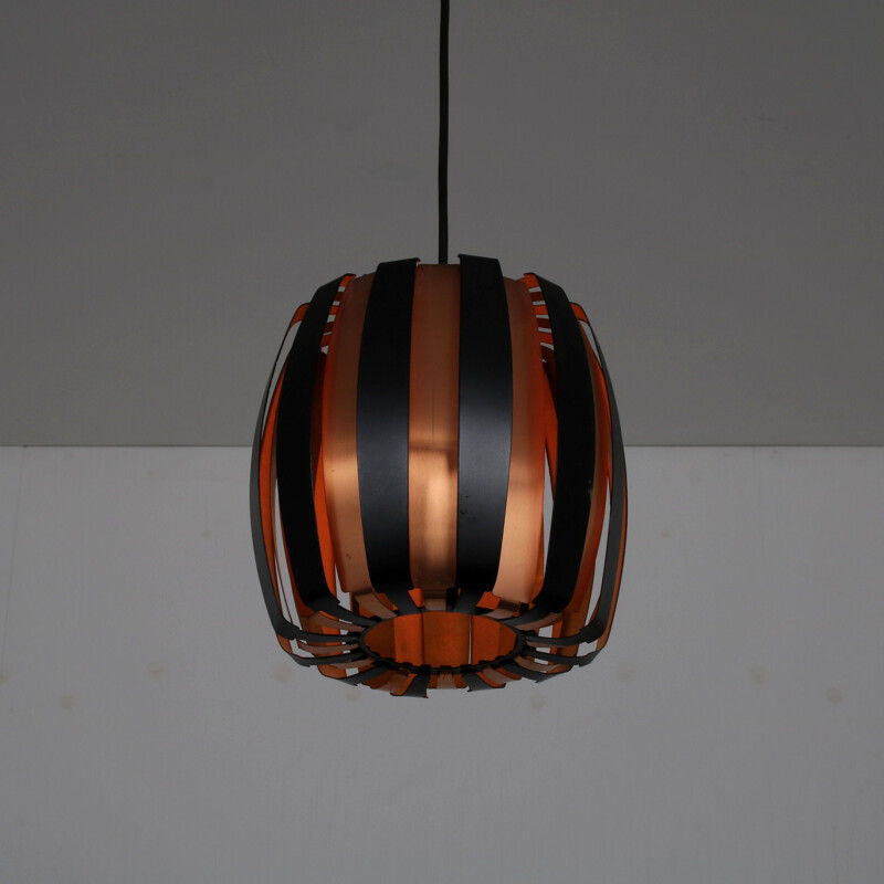 Vintage pendant lamp by Werner Schou for Coronell Elektro, Denmark 1960s