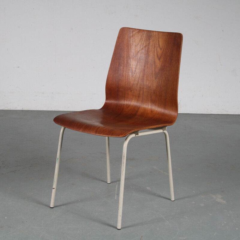 Chaise d'appoint vintage par Friso Kramer pour Auping, Pays-Bas 1950