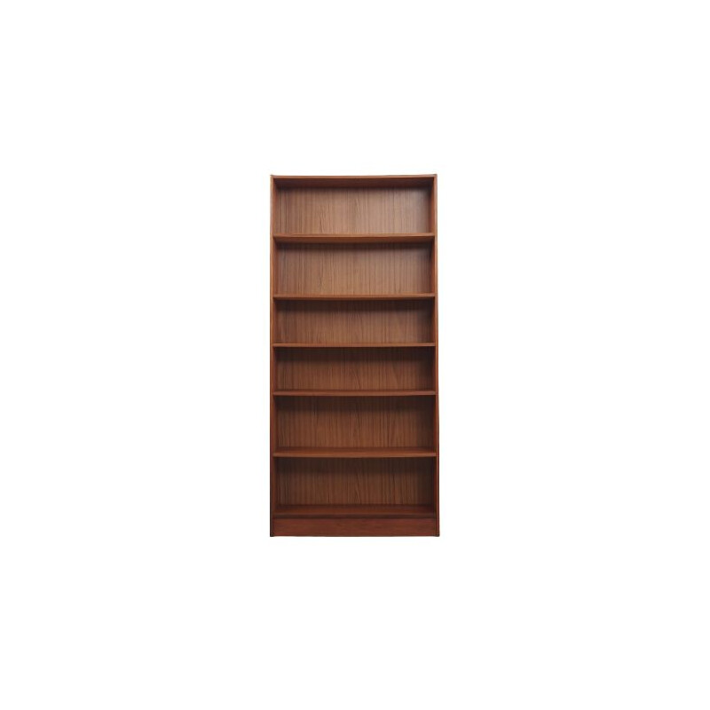 Teak mid century bookcase, Denmark 1970s