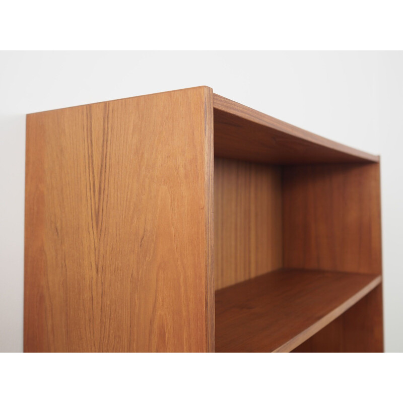 Teak mid century bookcase, Denmark 1970s