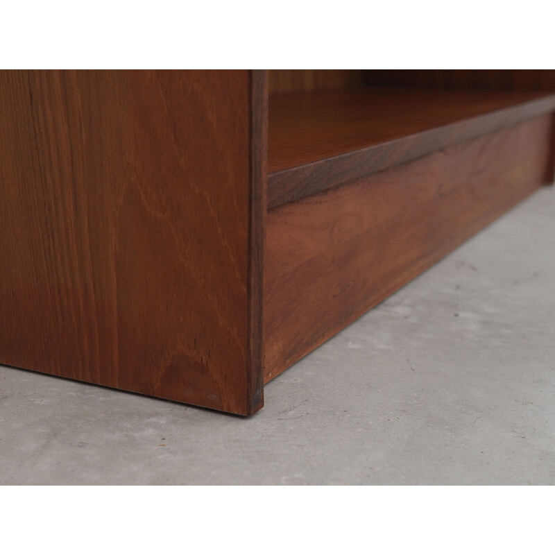 Teak mid century bookcase, Denmark 1970s