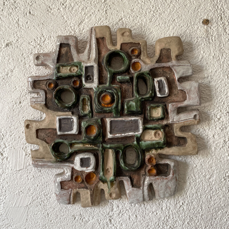 Vintage wall sculpture by Perignem, 1960