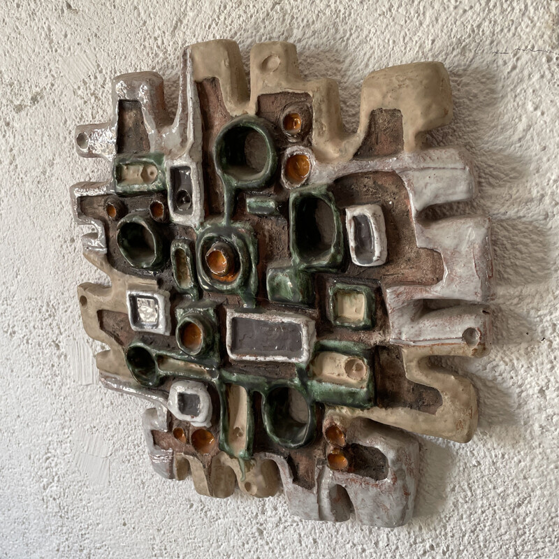 Vintage wall sculpture by Perignem, 1960