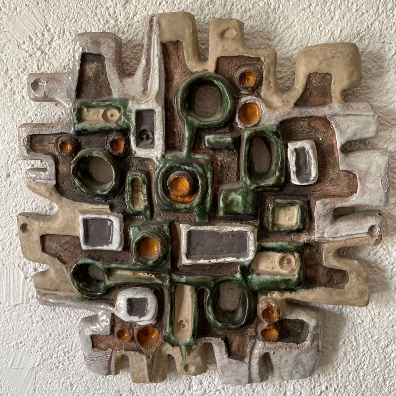 Vintage wall sculpture by Perignem, 1960