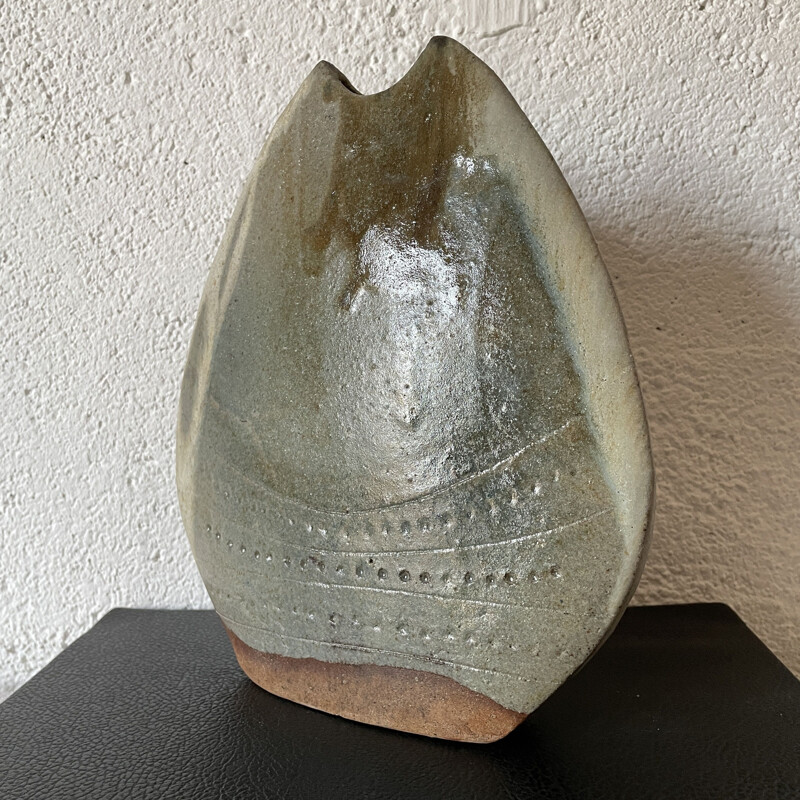 Vintage ceramic design lens vase by Pat and Jo Rowland, 1960