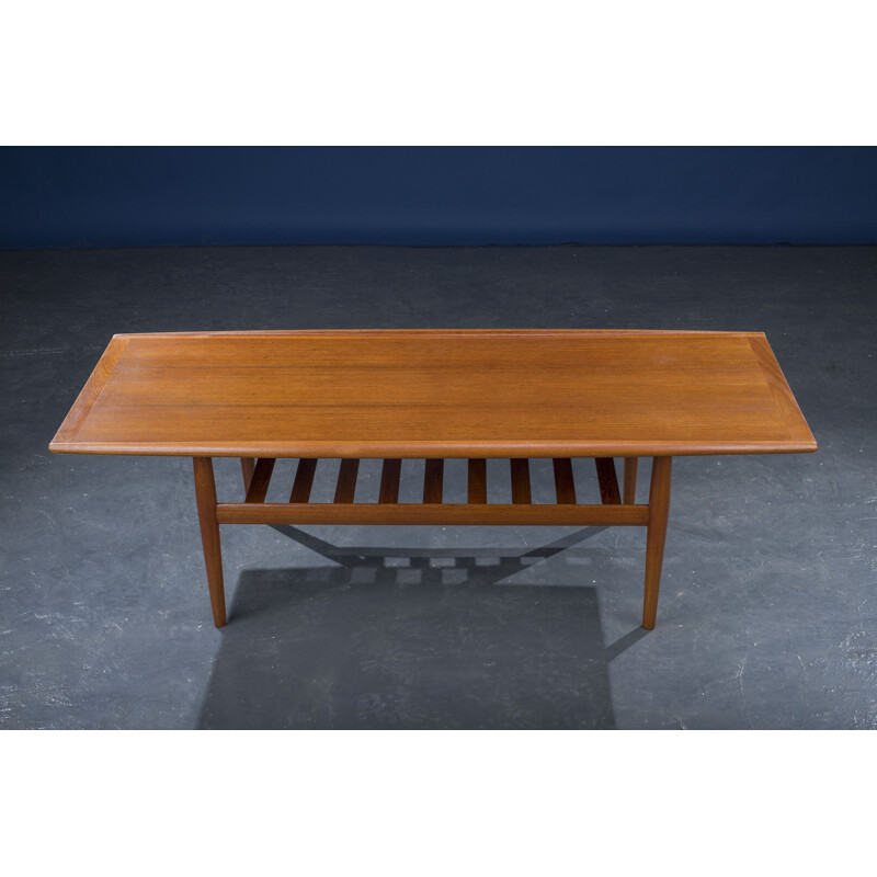 Teak vintage coffee table by Grete Jalk for Glostrup, 1960s