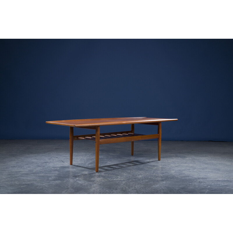 Teak vintage coffee table by Grete Jalk for Glostrup, 1960s