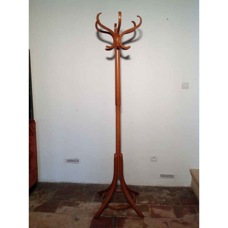 Baumann "Perroquet" coat rack in wood - 1960s