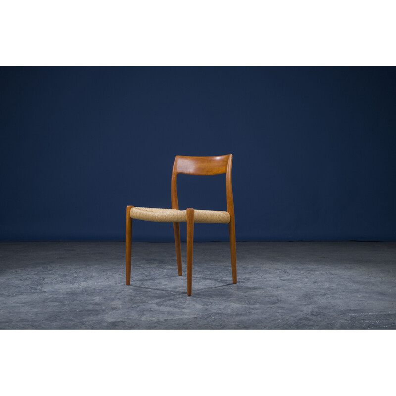 Vintage model 77 dining chair by Niels Otto Møller for JL Møllers, 1960s