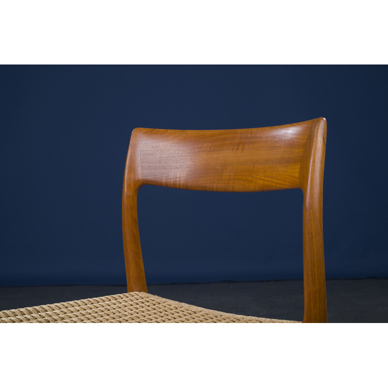 Vintage model 77 dining chair by Niels Otto Møller for JL Møllers, 1960s