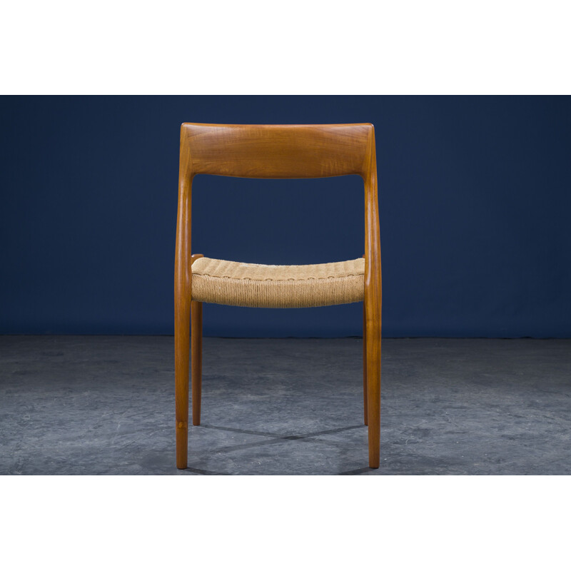 Chaise vintage modèle 77 de Niels Otto Møller pour JL Møllers, 1960