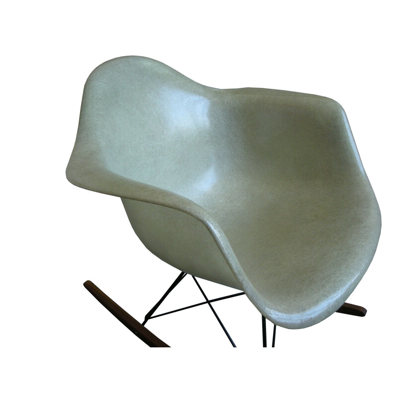 Vintage rocking chair by Eames for Zenith Plastics, 1950