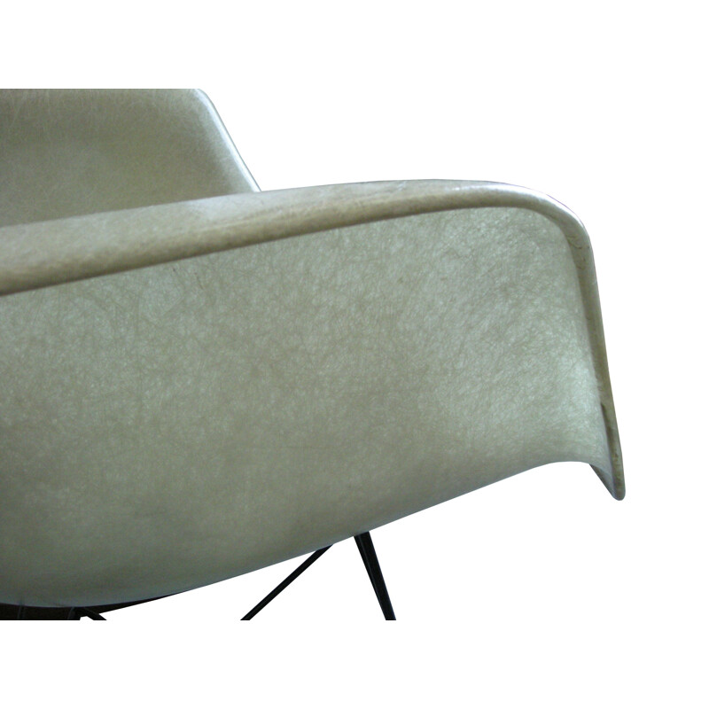 Sedia a dondolo vintage di Eames per Zenith Plastics, 1950